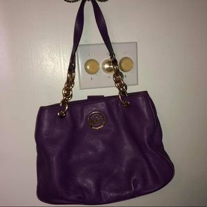 Michael Kors Purple Purse